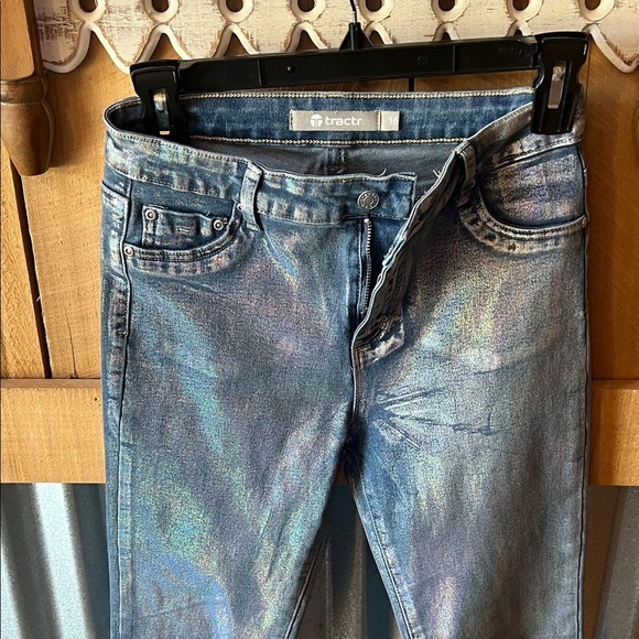 Tractr Iridescent Flare Jeans - Picture 4 of 6